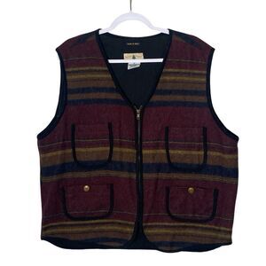 Vintage Northwest Territory 100% Cotton Outdoor Vest Hiking Fisherman Men's Lrg